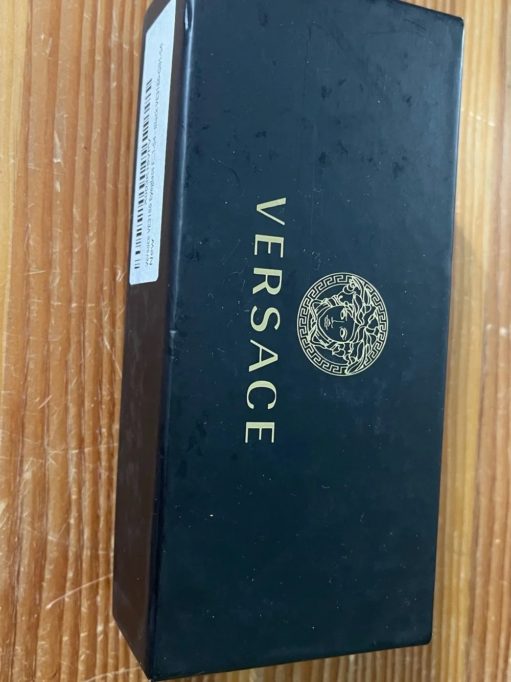Versace VE3186 GB1 Black Gold Eyeglass Frames 54-16-140 Italy New